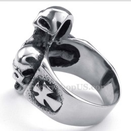 Anillo De Calavera De Titanio