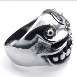 Anillo De Calavera De Titanio