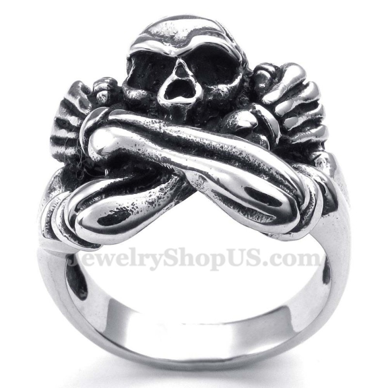 Anillo De Calavera De Titanio Anillo De Calavera De Titanio