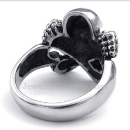 Anillo De Calavera De Titanio