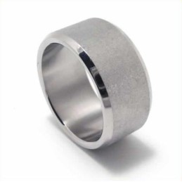 Anillo De Titanio Cepillado De 6 Mm