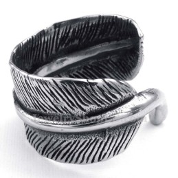 Anillo De Pluma De Titanio