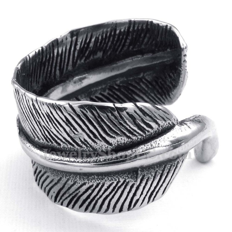 Anillo De Pluma De Titanio