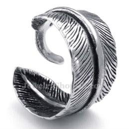 Anillo De Pluma De Titanio