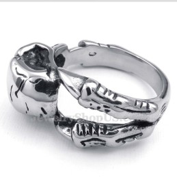 Anillo De Calavera De Titanio