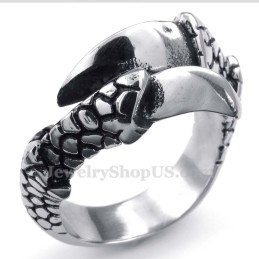Anillo De Garras De Águila De Titanio