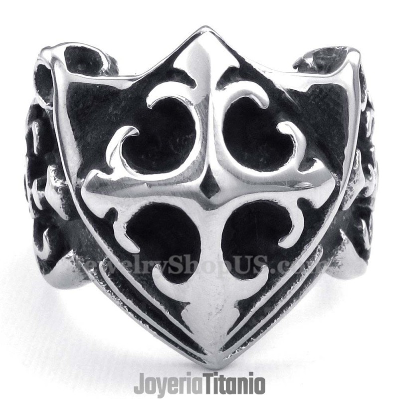 Anillo De Cruz De Titanio Anillo De Cruz De Titanio