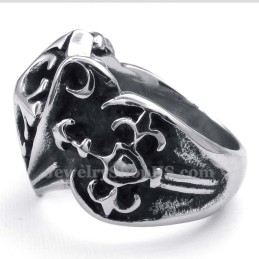 Anillo De Cruz De Titanio