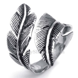 Anillo De Pluma De Titanio
