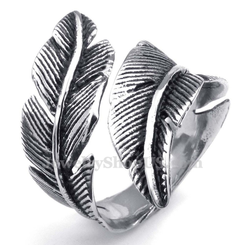 Anillo De Pluma De Titanio