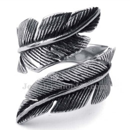 Anillo De Pluma De Titanio