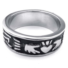 Anillo De Titanio Con Forma De Corazón