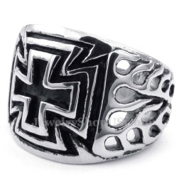Anillo De Cruz De Titanio