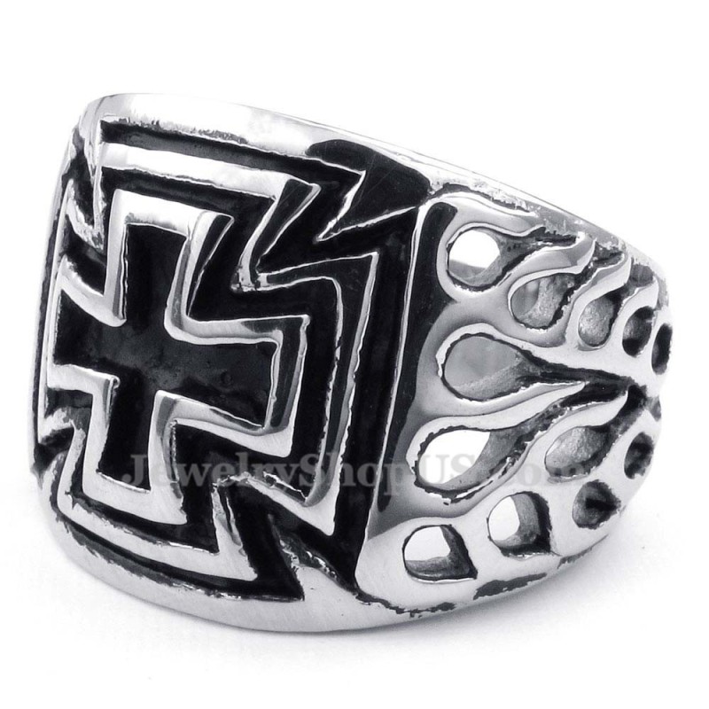 Anillo De Cruz De Titanio Anillo De Cruz De Titanio