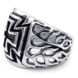 Anillo De Cruz De Titanio
