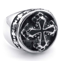 Anillo De Cruz De Titanio