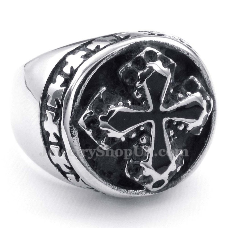 Anillo De Cruz De Titanio Anillo De Cruz De Titanio