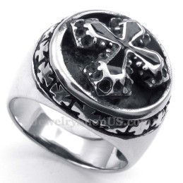 Anillo De Cruz De Titanio