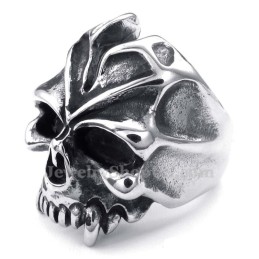 Anillo De Calavera De Titanio