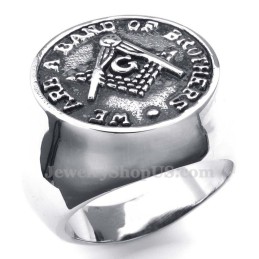 Anillo Masónico De Titanio