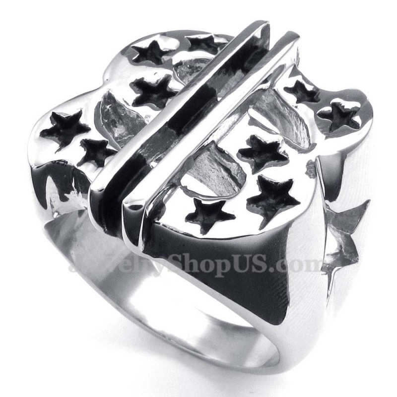Anillo De Titanio Con El Símbolo Del Dólar Anillo De Titanio Con El Símbolo Del Dólar