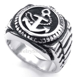 Anillo De Reloj Con Anclas De Titanio