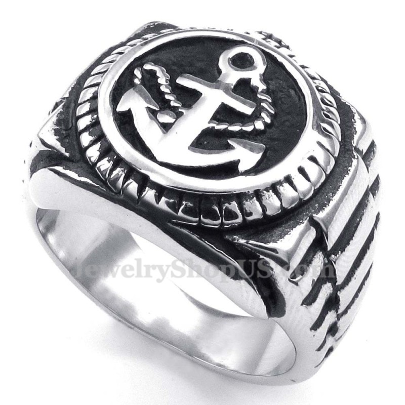Anillo De Reloj Con Anclas De Titanio Anillo De Reloj Con Anclas De Titanio