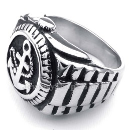 Anillo De Reloj Con Anclas De Titanio