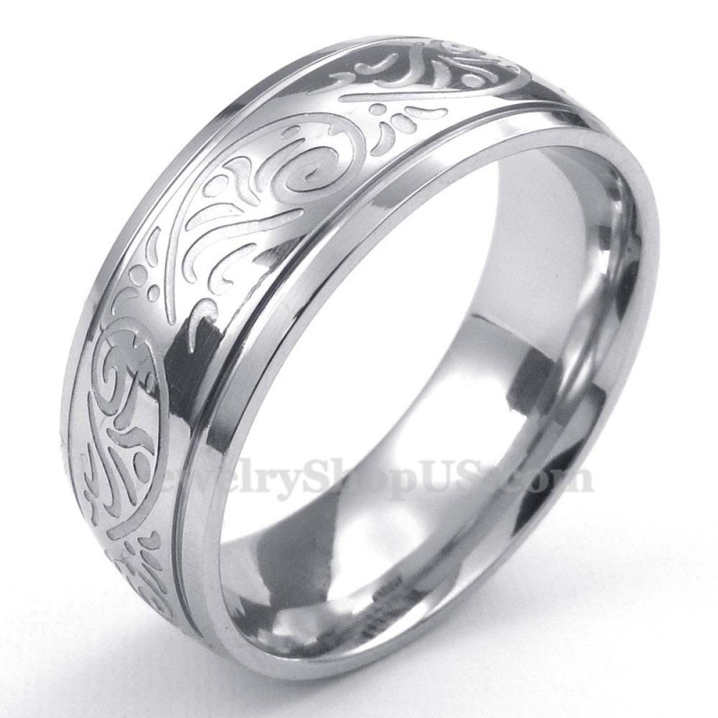 Anillo Con Patrón De Corrosión De Titanio Anillo Con Patrón De Corrosión De Titanio