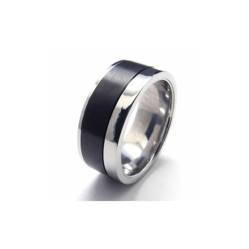 Anillo De Titanio Negro De 8 Mm Para Hombre Anillo De Titanio Negro De 8 Mm Para Hombre