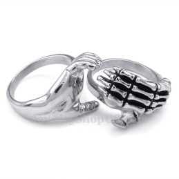 Anillo De Titanio Para Amantes De Las Manos