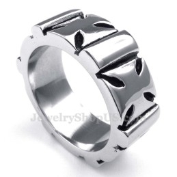 Anillo De Cruz De Titanio