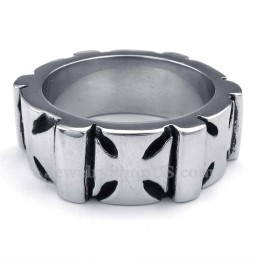 Anillo De Cruz De Titanio