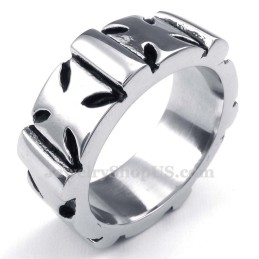Anillo De Cruz De Titanio