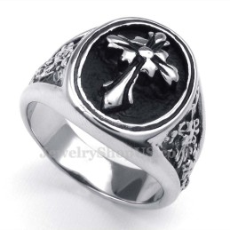 Anillo De Cruz De Titanio