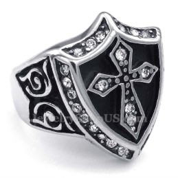 Anillo De Cruz De Titanio