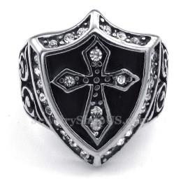 Anillo De Cruz De Titanio