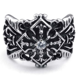 Anillo De Cruz De Titanio