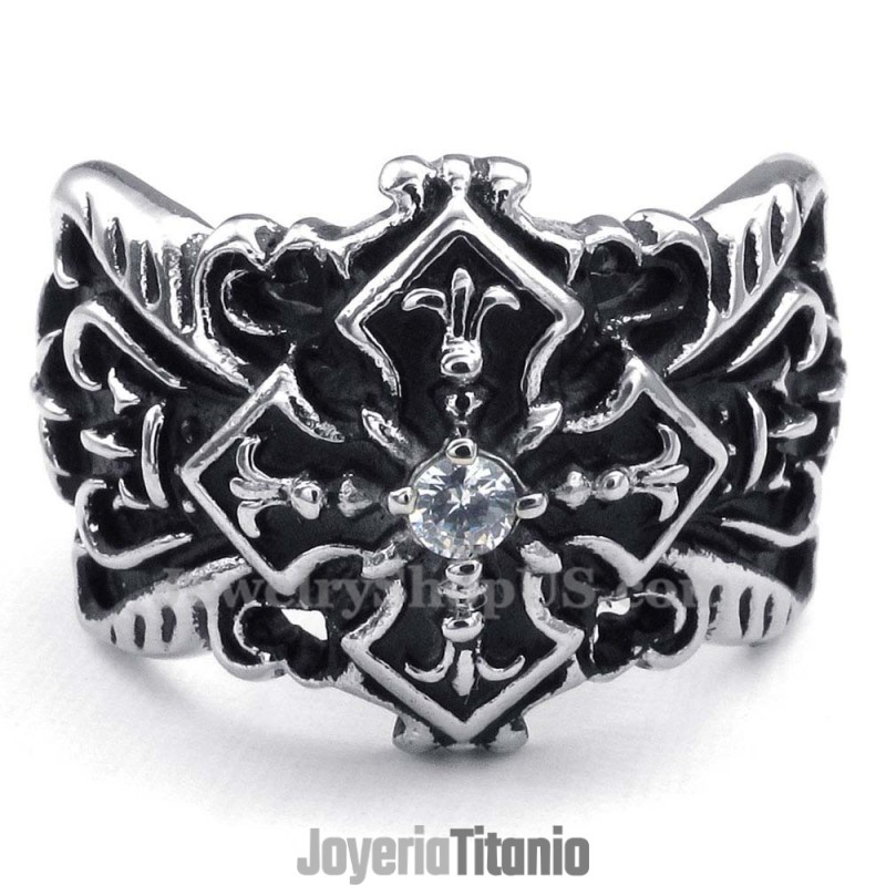 Anillo De Cruz De Titanio Anillo De Cruz De Titanio