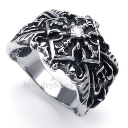 Anillo De Cruz De Titanio