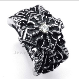 Anillo De Cruz De Titanio