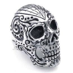 Anillo De Calavera De Titanio