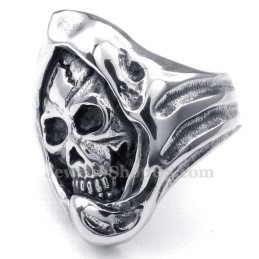 Anillo De Calavera De Titanio