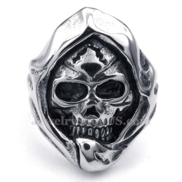 Anillo De Calavera De Titanio