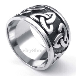 Anillo De Titanio Con Nudo Irlandés