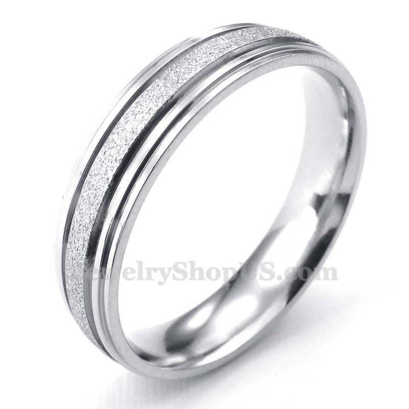 Anillo De Titanio Para Amantes Con Arenado (Para Hombre) Anillo De Titanio Para Amantes Con Arenado (Para Hombre)
