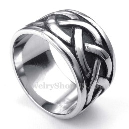 Anillo De Titanio Con Nudo Irlandés