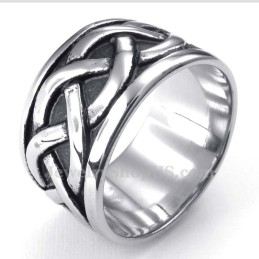 Anillo De Titanio Con Nudo Irlandés