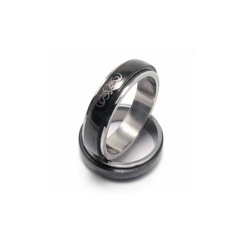 Anillo De Titanio Negro De 6 Mm Para Hombre Anillo De Titanio Negro De 6 Mm Para Hombre