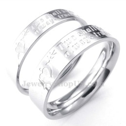 Anillo De Titanio "Una Flecha A Través Del Corazón" (Para Mujer)